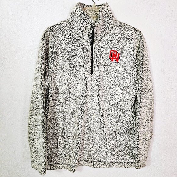 Boxercraft Olathe North Women's Gray Sherpa 1/4 Zip Pullover Size M - Picture 1 of 4